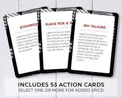 Kinky Edition  Submissive Card Game  BDSM  Great Gift for Boyfriend,  Husband, Dom, Master, Valentine's Day - Etsy