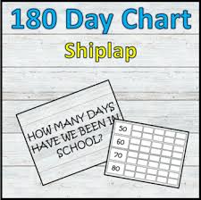 180 Day Chart School Countdown Shiplap By Erics Corner