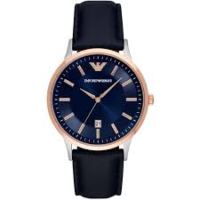 Shop ebay for great deals on armani men wristwatches. Emporio Armani Mens Watch With Blue Rose Dial And Blue Leather Strap Watches Temptation Jewellery