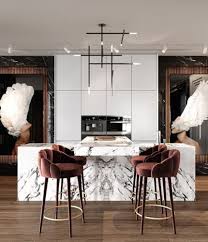 Modern kitchen and dining room table sets come in rectangular, round, square, and oval forms, and are often accompanied by unique chairs. Ultra Modern Dining Room