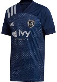 Sporting Kansas City Mens Adidas Replica Soccer 2020 Secondary Jersey Navy Blue 14858161