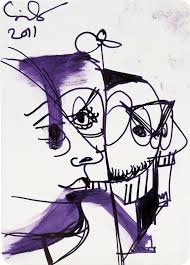 Traditionally, the cards are dealt three at a time. George Condo Untitled Mental States Playing Card Drawing 2011 Artsy