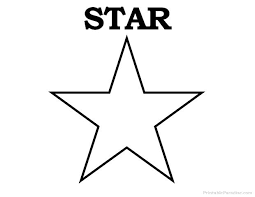 Simple Free Geometric Shape Printables Star Template Printable Star Template Templates Printable Free