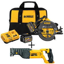 Dewalt Flexvolt 60 Volt Max Lithium Ion Cordless Brushless 7 1 4 In Circular Saw With Bonus Reciprocating Saw Circular Saw Reciprocating Saw Dewalt