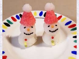 簡単 大根おろし スノーマン 雪だるま by きょゆず レシピ 大根おろし クリスマス あられ