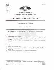 People started to regard victorian age as a hypocritical age, having. 2205 1 Literature In English Sulit 2205 1 2205 1 Literature 1w 601 In English November Frauie 2005 Mi A 21 Jam 2 Lembaga Peperiksaan Kementerian Course Hero