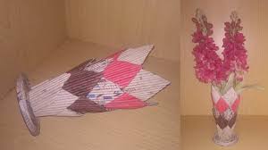 Cara membuat vas bunga dari botol plastik bekas u kreatif. Membuat Vas Bunga Dari Koran Kreasi Dari Koran Youtube