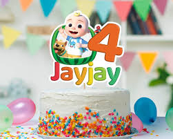 Opebi +234 81 029 10291 +234 80 999 47711 +234 81 270 32241 Cocomelon Cake Topper Jj Selfie Garden