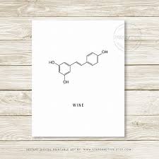 Wine Molecule Printable Wall Art Kitchen Home Decor Wine Etsy Kitchen Wall Art Printables Wine Molecule Gifts For Wine Lovers