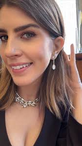 Get ready with me for a festive evening event! Decked in vintage Lauren  DeYoung Jewelry (of course)✨, Necklace: Mid-century platinum diamond  necklace , Earrings: Antique pearshape diamond drops, Ring: ...