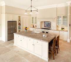 Get interesting article about 20+ awesome tan kitchen cabinet ideas if you need a gorgeous kitchen inspiration that may help you. Travertine Kitchen Floor White Cabinets Google Search Beige Tile Kitchen Travertine Kitchen Floors Kitchen Flooring