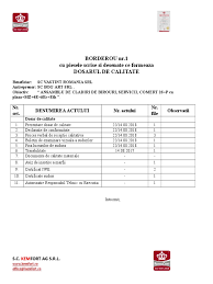 Â?¢ audit energetic mlpat si anre â?¢ lector pentru autorizarea electricienilor, responsabililor tehnici cu executia, verificatorilor de proiecte, expertilor tehnici de calitate si extrajudiciari autorizati de anre â. 02 Borderou Piese Scrise