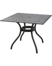 Industrial style aluminum dining table bases. Special Prices On Noble House Eugene Black Sand Square Cast Aluminum Outdoor Dining Table