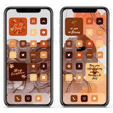 Ios14 Fall Icons Widgets And Backgrounds Etsy Iphone Wallpaper App Homescreen Iphone Pretty Wallpaper Iphone