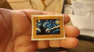 With over 200 designs, you'll find something here that is perfect for your next cross stitch project. Fo Teeny Tiny Starry Night For My Barbie Doll House Gotta Figure Out How To Finish The Edging Pattern From Pinterest Crossstitch