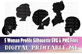 Download Woman Profile Svg Female Lady Girl Side View Silhouette Bundle Pn By Digitalprintableme Thehungryjpeg Com