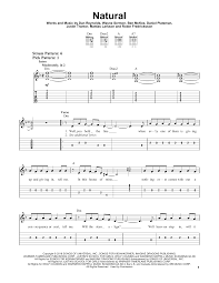 Imagine dragons — natural (лучший поп/рок дуэт, группа, артист года. Natural Noten Imagine Dragons Leichte Tabulatur Fur Gitarre