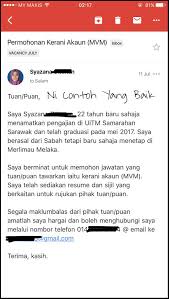 Related posts to contoh surat rasmi untuk permohonan latihan industri. Pencari Kerja Perlu Elakkan Mengirim Email Begini Comfirm Reject Contoh Resume Terkini Undang Undang Buruh