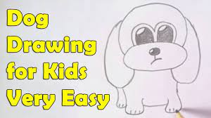 Dog free drawing is liked by everyone as this beautiful guy step 3: How To Draw A Dog For Kids Youtube