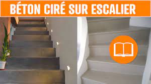 Escalier beton cire et bois. Beton Cire Sol Mur Escalier Terrasse Application Outils Lisseuse Couteau Youtube