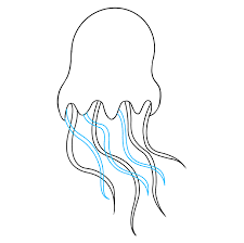 Simple fish drawings easy drawing simple jellyfish drawings. How To Draw A Jellyfish Really Easy Drawing Tutorial