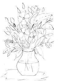 Vase of Flowers Sketch | Diane Antone Studio