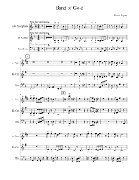 You know what i get? Freda Payne Band Of Gold Sheet Music For Trombone Saxophone Alto Cornet Mixed Trio Musescore Com