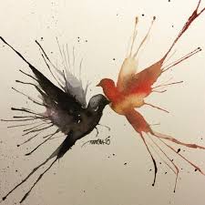 Nice Artist Drawing Paints In Creative Way Art Amman Jo Correct Marketing Advertising Watercolor Paintings Of Animals Watercolor Bird Watercolor Art