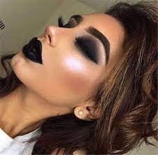 Chic Makeup Looks With Black Lipstick You Would Love To Try Chic Makeup Looks Lack Lipstick Black Lips Black Li Eye Makeup Makeup For Teens Black Eyeshadow
