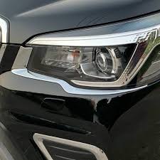 It's similar in size to the outback station all forester models come standard with a touchscreen infotainment system using subaru's latest starlink interface. Chrome Head Light Headlight Trims Eyebrow Cover Accessories For Subaru Forester Sk 2019 2020 Chromium Styling Aliexpress