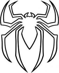 How To Draw The Spiderman Logo Spiderman Symbol Step 5 Spiderman Pumpkin Spiderman Pumpkin Stencil Spiderman Coloring