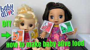 How To Make Baby Alive Food Diy Doll Food Youtube