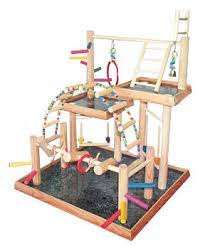 Use fishing line, sewing string, or something equally thin and light. How To Build Your Own Bird Play Gym Spiffy Pet Products