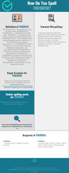 Correct Spelling For Theorem Infographic Spellchecker Net