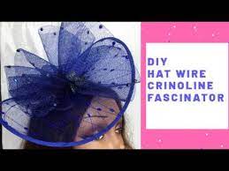 Diy Hat Wire Crinoline Fascinator How To Make Crinoline Fascinator Youtube Fascinator Hats Diy Fascinator Diy Fascinator