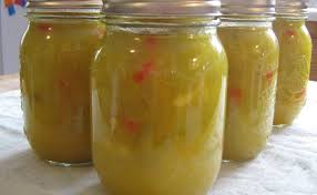 Mustard Pickles The Recipe Is An Old Prince Edward Island Favourite 4 Cups Diced Onions 8 Cucumbers 1 Medi Mustard Pickles Sweet Mustard Pickles Recipe Pickles