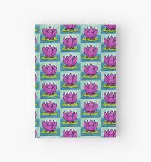 Cute Lotus Flower Floating In Murky Waters Cartoon Drawing Hardcover Journal By Sundaymorning15 Redbubble Cartoon Drawings Hardcover Journals Drawings