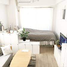 部屋全体 ブラウン ホワイト ブラウンインテリア シンプル ひとり暮らし などのインテリア実例 2018 10 01 14 19 13 roomclip ルームクリップ インテリアデザイン 部屋 レイアウト 小さな部屋のレイアウト