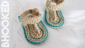 Easy Crochet Baby Sandals Tutorial Youtube