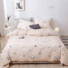 Change it up easily with a kids' comforter that shows off your growing child's maturity and personality. Amazon Com Cute Cinnamoroll Print Kids Girls Bedding Duvet Cover Set Twin Soft Cotton Reversible Animal Dogs Pink Teens Boys Bedding Sets Twin 3 Pc Single Bed Comforter Covers With Zipper Closure Kitchen