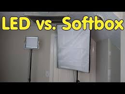 Neewer Bi Color 480 Led Lighting Kit Vs Standard Softbox Youtube