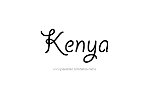 Finding a tattoo design that you want inked on your skin forever is a process. Kenya Name Tattoo Designs