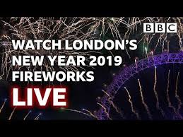 An estimated 100,000 people gathered on the banks of the river thames in london to count down to the new year. London S New Year S Fireworks 2019 Live Bbc Youtube