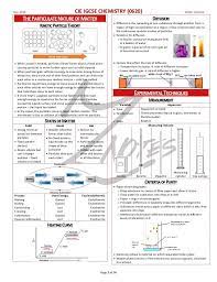 Cie Igcse Chemistry Complete Notes In 2020 Chemie Notizen