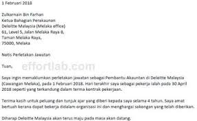 Seperkara lagi, tak perlu terlalu rumit. Contoh Surat Berhenti Kerja 24 Jam