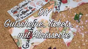 Gestalten sie die einladung am besten wie eine karte und verwenden sie dafür dickes papier oder tonkarton. Diy Tickets Gutscheine Usw Mit Abrisskante Geschenke Selbermachen Youtube