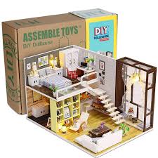 Music & led light miniature provence dollhouse diy k. Buy Cute Dollhouse Toys Children Diy Miniature 3d Wooden Miniatures Dollhouse Simplicity Urban House At Affordable Prices Price 27 Usd Free Shipping Real Reviews With Photos Joom
