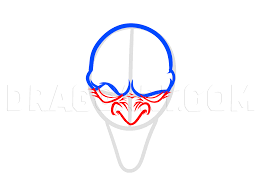 We sketch the contours of a sitting posture and the wings. How To Draw A Demon Face Step By Step Drawing Guide By Dawn Dragoart Com