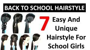 If you have a medium haircut for natural hair, try this asymmetrical protective hairstyle. 7 Easy And Unique School Hairstyle For Girls Cute Hairstyles School Hairstyles Easy Hairstyles Youtube