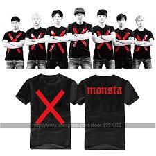 Monbebes were thrilled for another reason, as it was the first time they were able to see a photo of monsta x's leader shownu weeks after his . Kpop Monsta X Logo Rot X Wonho Im Minhyuk Yookihyun Hyungwon Shownu Jooheon Gleichen Stil Kurzarm T Shirt T Shirt Style T Shirt T Shirtt Shirt Short Aliexpress
